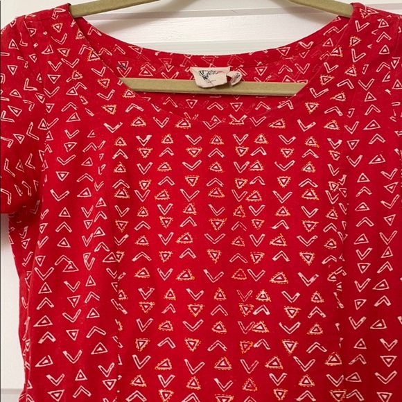 Mata Traders Red Pattern Play Dress XS - Picture 4 of 4